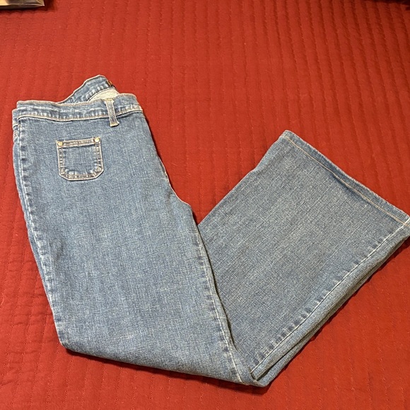 Run & Fly- Made in England- Blue Women's Wide Leg Jeans Size 36/18 - Picture 3 of 15